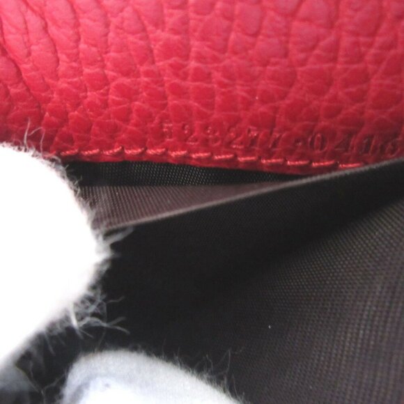 GUCCI Red Leather GG Marmont Wallet - Picture 8 of 10